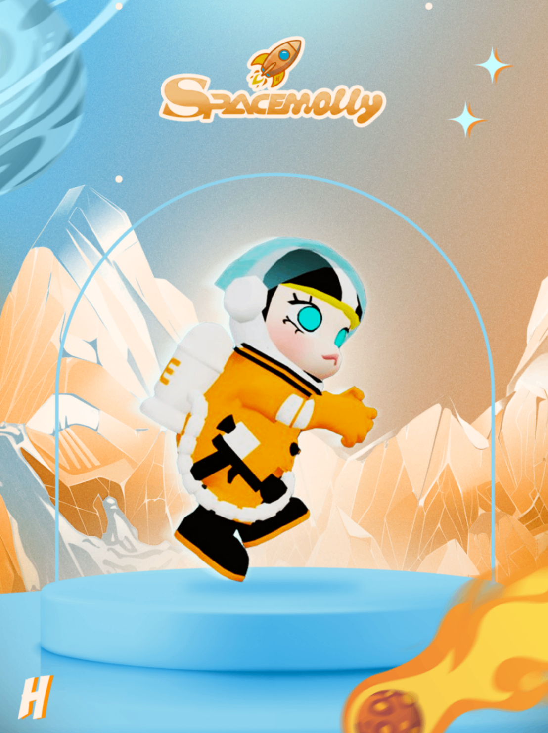 Space Molly Laranja (Escalada)