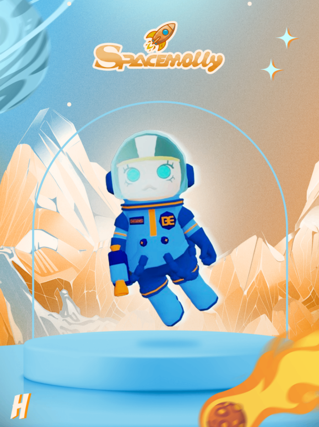 Space Molly Azul (Mochila)