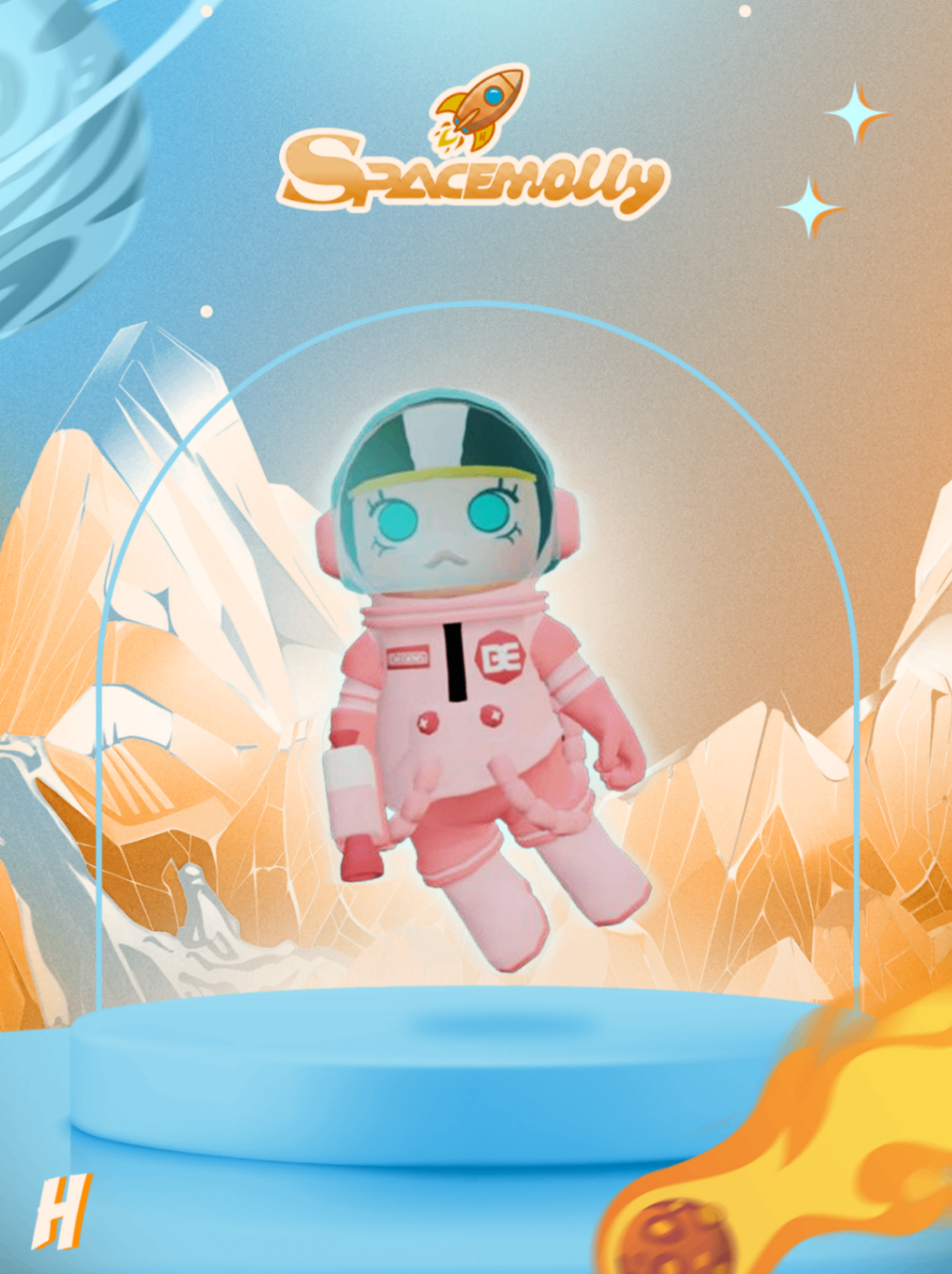 Space Molly Rosa (Mochila)