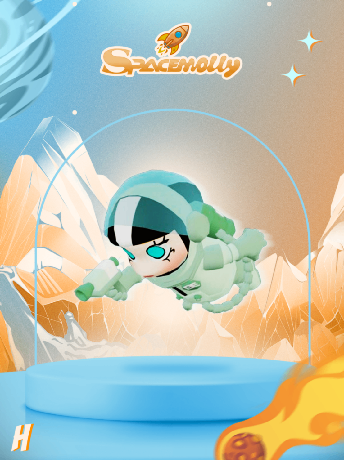 Space Molly Verde (Voador)