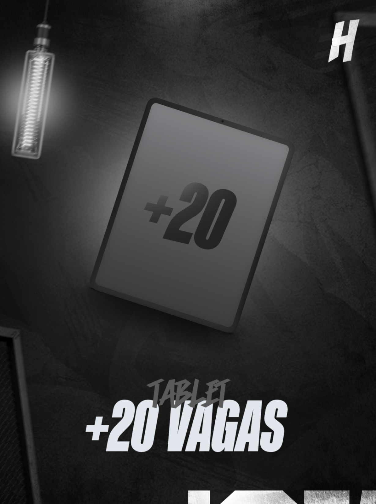 +20 Vagas no Tablet