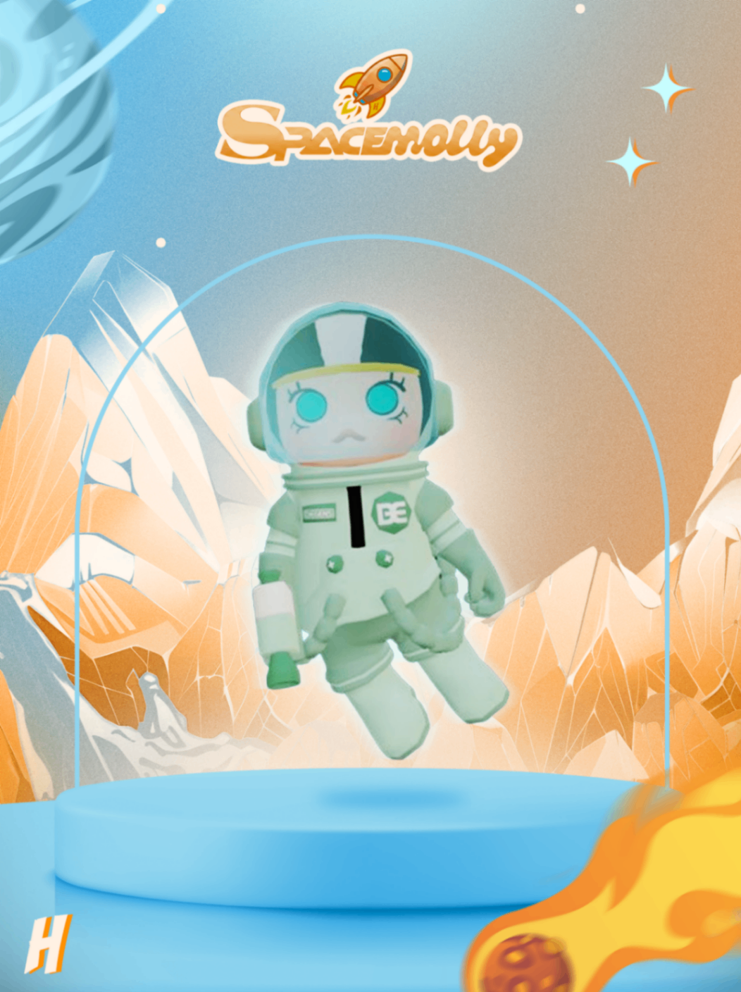 Space Molly Verde (Mochila)