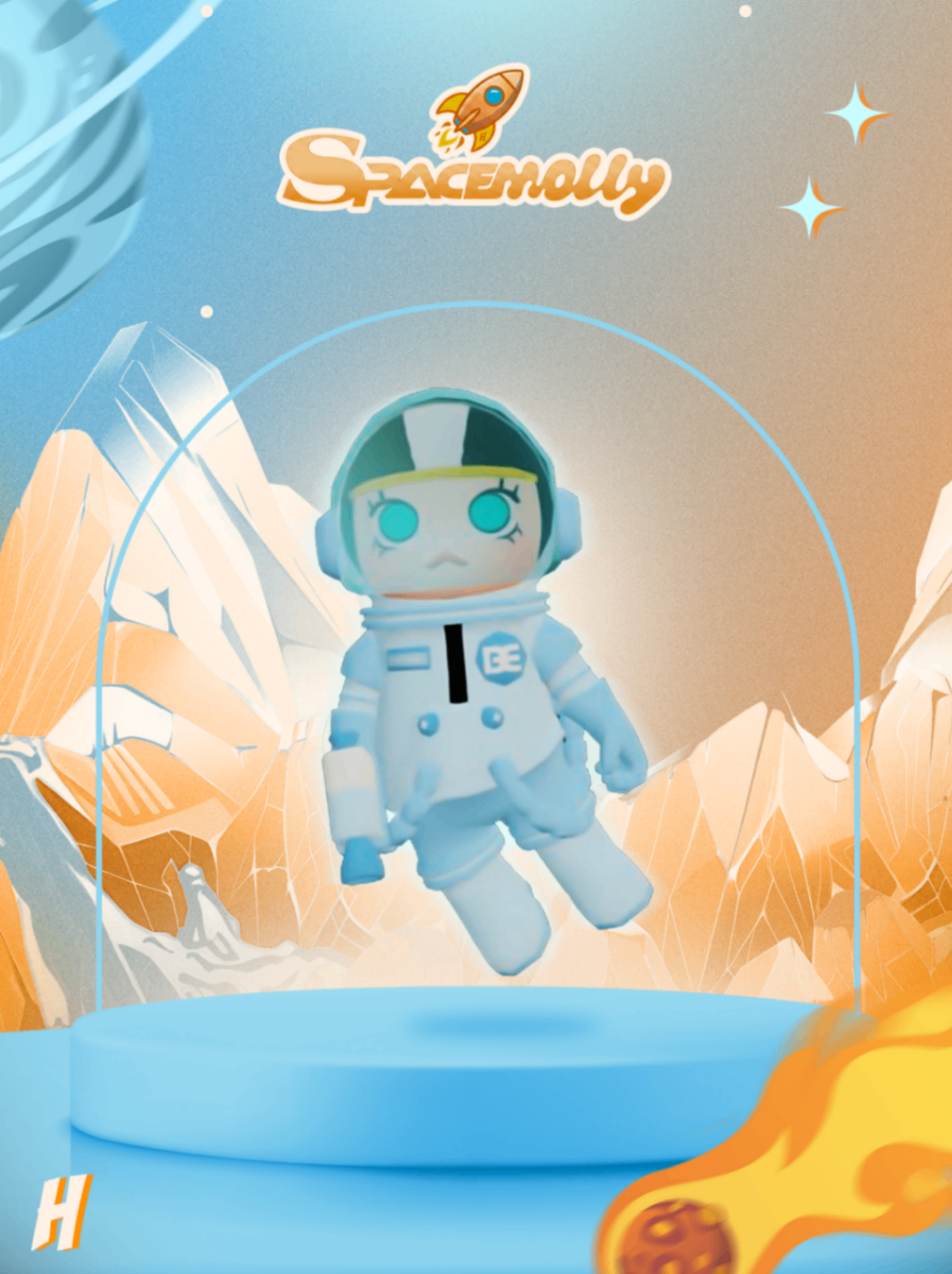 Space Molly Azul Claro (Mochila)