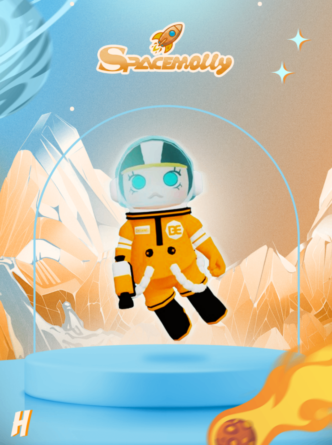 Space Molly Laranja (Mochila)