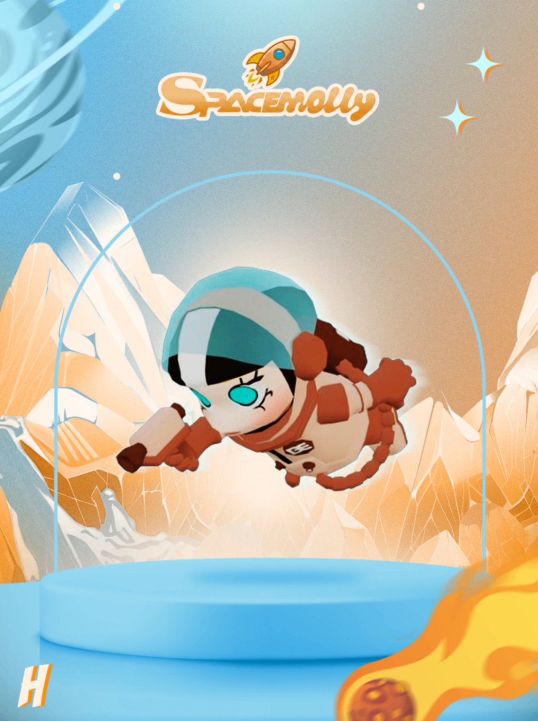 Space Molly Marrom (Voador)