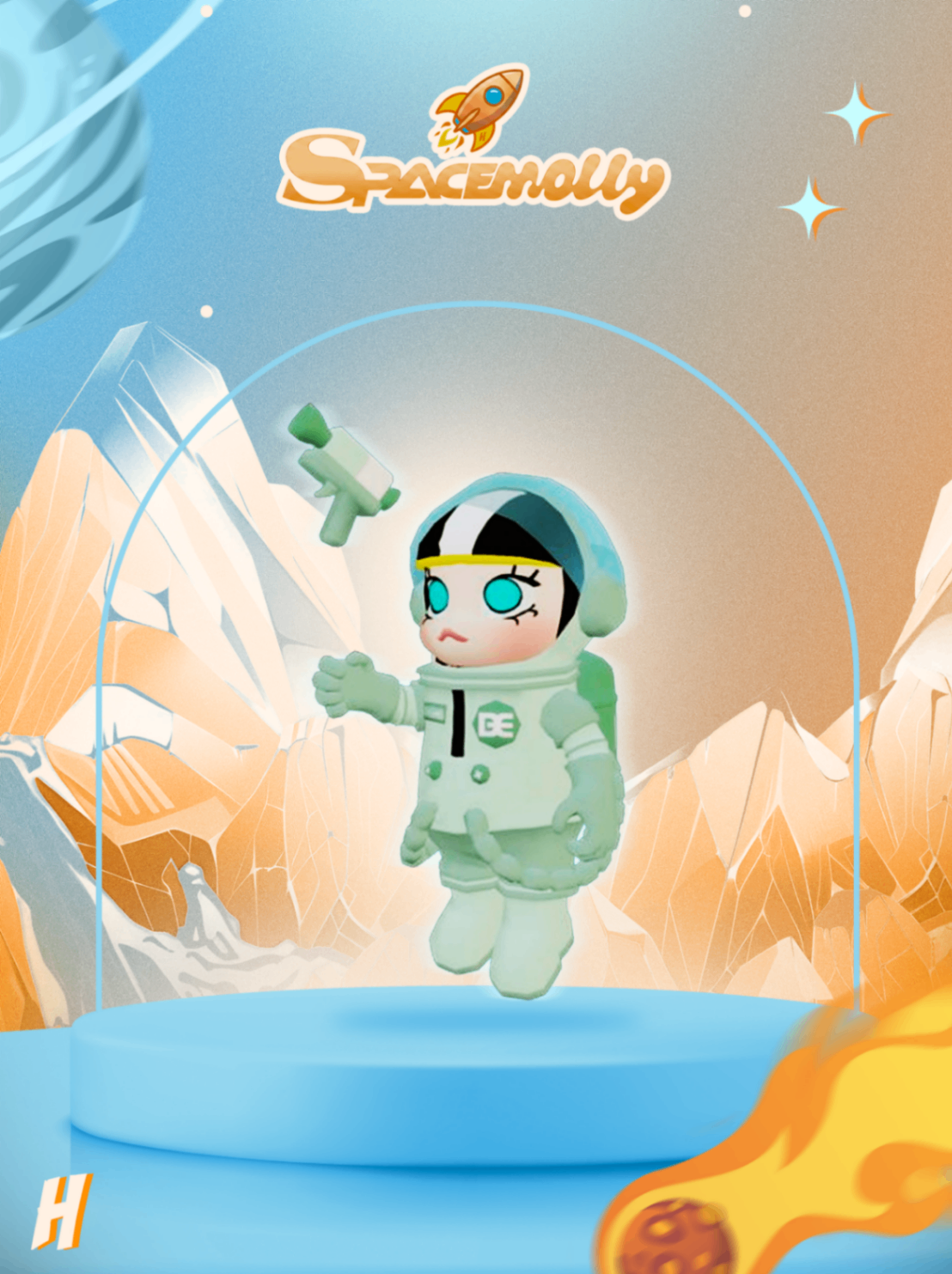 Space Molly Verde (Lateral)
