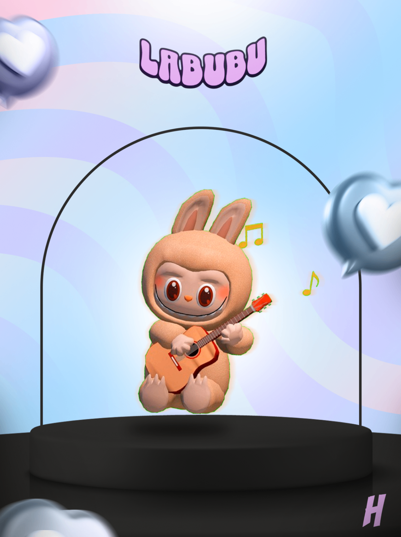 Labubu Guitar (Animada)