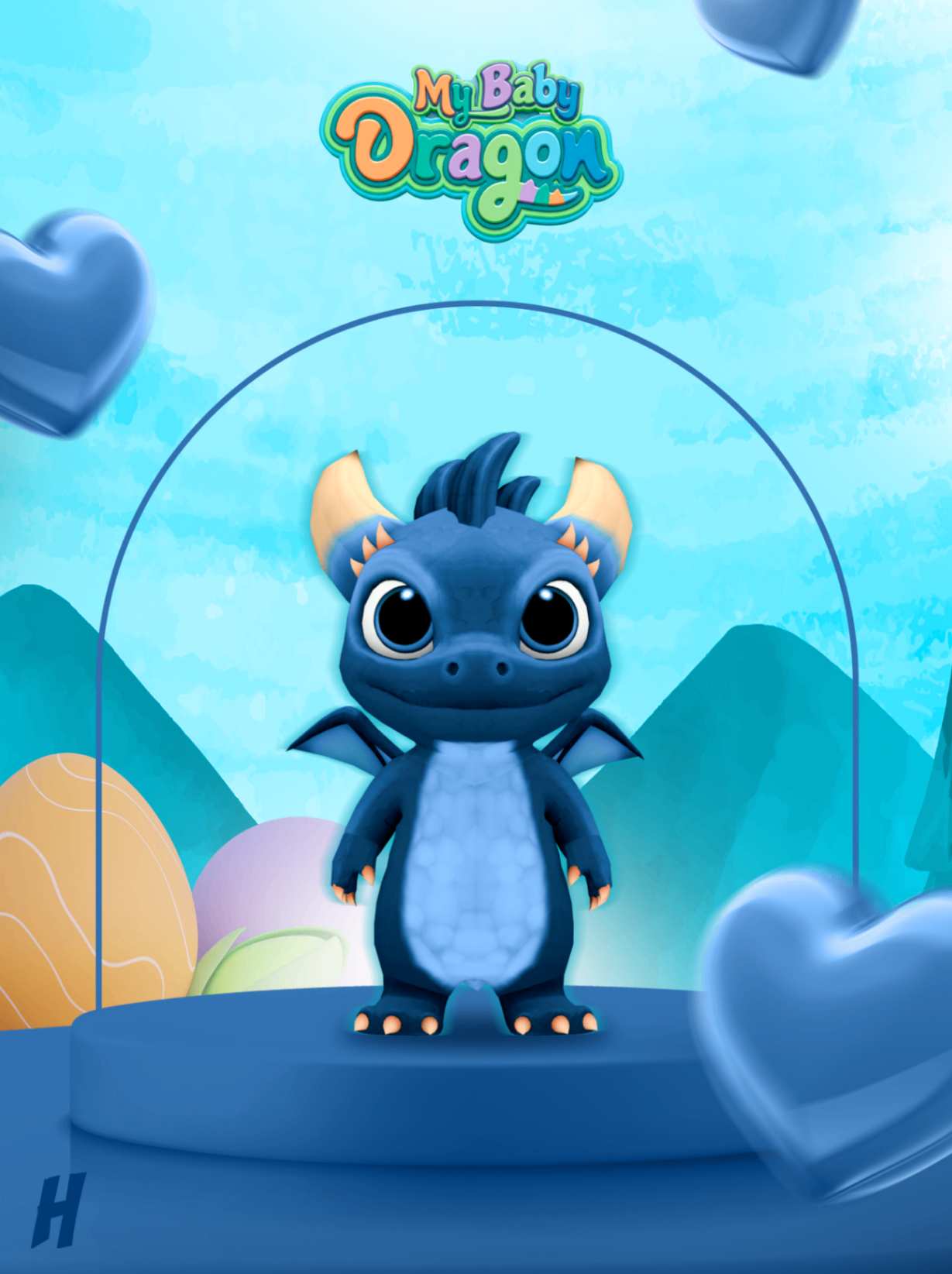 Baby Dragon Azul (Animada)