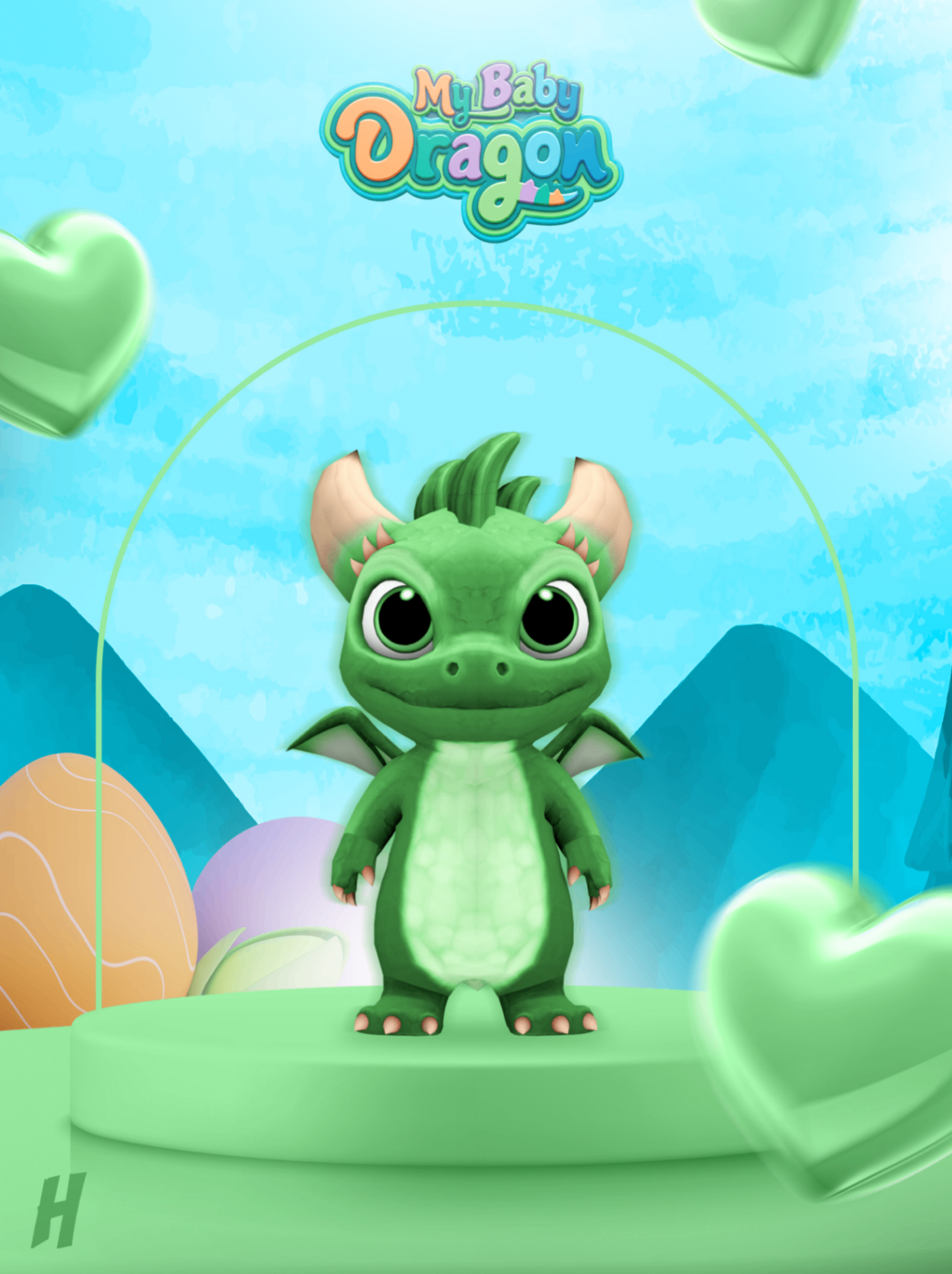 Baby Dragon Verde (Animada)